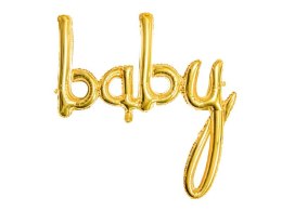 Partydeco Balon foliowy Partydeco Baby, złoty, 73,5x75,5cm 30cal (FB42M-019)