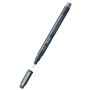 Pentel Cienkopis Pentel POINTLINER SZARY, szary 1kol. (S209-05n)