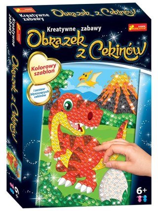 Ranok Creative Zestaw kreatywny dla dzieci Ranok Creative Cekinowe obrazki dinozaur Trex (9503007000)