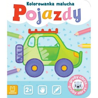 Aksjomat Książeczka edukacyjna Aksjomat Pojazdy. Kolorowanka malucha