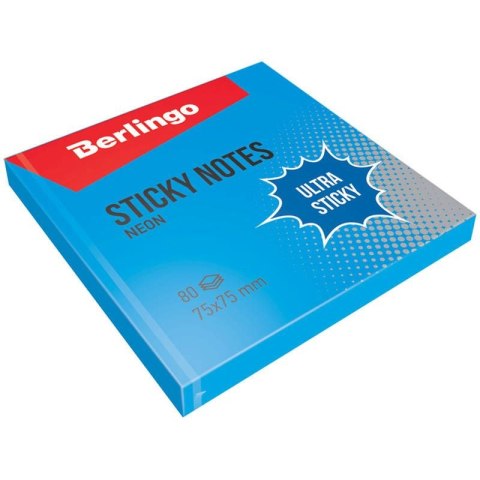 Berlingo Notes samoprzylepny Berlingo niebieski 80k [mm:] 75x75 (270277)