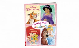 Ameet Książka dla dzieci Disney Księżniczka. Naklejam i Koloruję Ameet (Nak 9106)