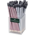 Faber Castell Ołówek Faber Castell Grip srebrny/różowy B (217272 FC)