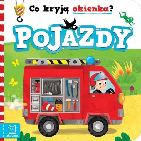 Aksjomat Książeczka edukacyjna Aksjomat Co kryją okienka? Pojazdy