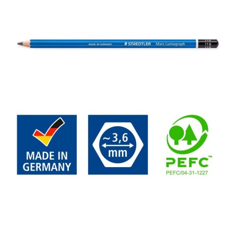 Staedtler Ołówek Staedtler Lumograph 11b (S 100-11B) Staedtler Ołówek Staedtler Lumograph 11b (S 100-11B)