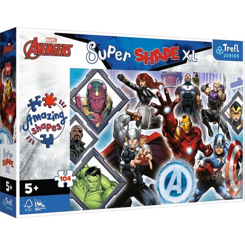 Trefl Puzzle Trefl Avengers XL Twoi ulubieni Avengersi 104 el. (50018)