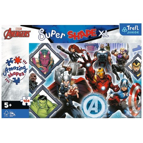 Trefl Puzzle Trefl Avengers XL Twoi ulubieni Avengersi 104 el. (50018)