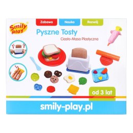 Smily Play Masa plastyczna dla dzieci zestaw pyszne tosty mix Smily Play (SP83962)