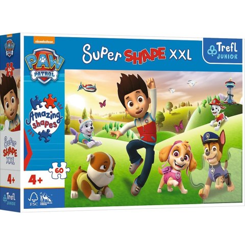 Trefl Puzzle Trefl Paw Patrol XXL Uśmiechnięte pieski 60 el. (50009)