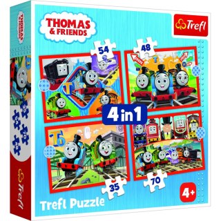 Trefl Puzzle Trefl Tomek I Przyjaciele 4w1 el. (34619)