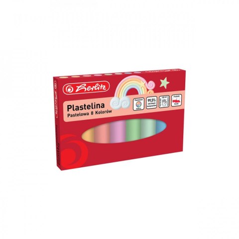 Herlitz Plastelina Herlitz 8 kol. pastelowa 9588880 mix (300023218) Herlitz Plastelina Herlitz 8 kol. pastelowa 9588880 mix (300023218)