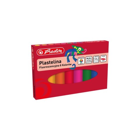 Herlitz Plastelina Herlitz 8 kol. fluorescencyjna 9588997 mix (300023220) Herlitz Plastelina Herlitz 8 kol. fluorescencyjna 9588997 mix (300023220)
