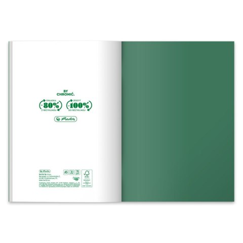 Herlitz Zeszyt Herlitz Ocean Colors Eco PP 9552407 A5 60k. 70g krata (400197971)