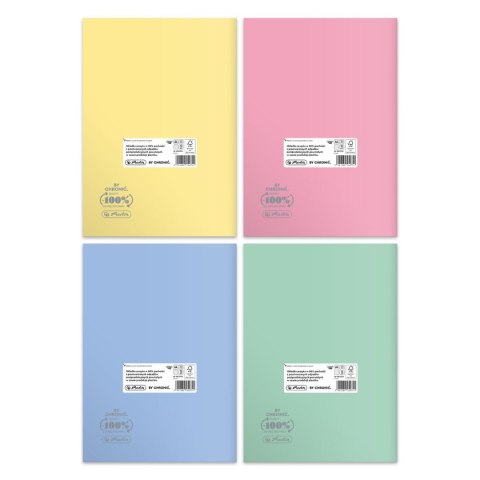 Herlitz Zeszyt Herlitz Pastel Colors Eco PP A4 60k. 70g krata (9552753)