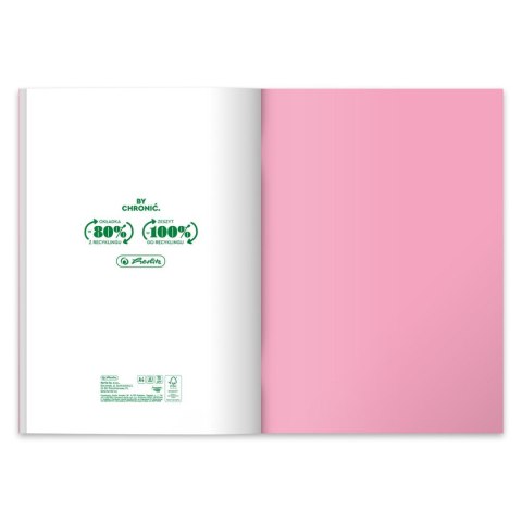 Herlitz Zeszyt Herlitz Pastel Colors Eco PP 9552753 A4 60k. 70g krata (400198131)