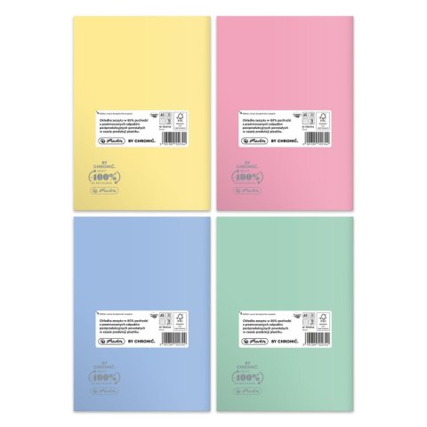 Herlitz Zeszyt Herlitz Pastel Colors Eco PP A5 60k. 70g krata (9552746)