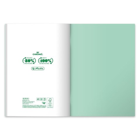 Herlitz Zeszyt Herlitz Pastel Colors Eco PP 9552746 A5 60k. 70g krata (400197972)