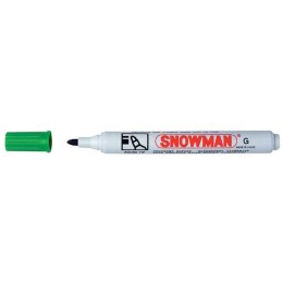 Snowman Marker permanentny Snowman zielony, zielony okrągła końcówka