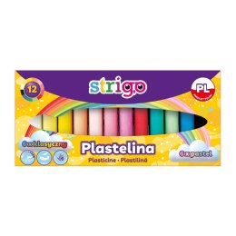 Strigo Plastelina Strigo 12 kol. 12 k ( 6x klasyczny 6x pastel) 5902315579682 mix (SSC333)