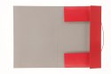 Barbara Teczka kartonowa na gumkę klejona lakierowana kolor A4 czerwona 350g Barbara (308)