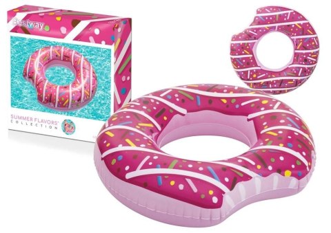 Best Way Koło do pływania donut różowy 107cm Best Way (9651/36118)