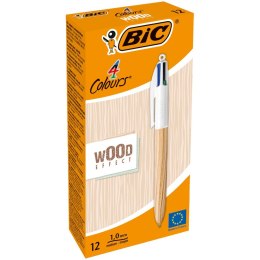 Bic Długopis Bic 4 Colour St 4C Wood Natural mix 1,0mm (508964)