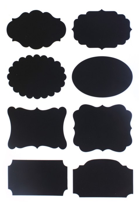 Galeria Papieru Etykieta samoprzylepna kredowa (mix) czarny Galeria Papieru (254004)