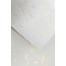 Galeria Papieru Papier ozdobny (wizytówkowy) marmur złoty A4 żółty 120g Galeria Papieru (206806)