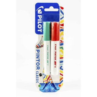 Pilot Pilot Marker PINTOR Set ( srebrnyF/złotyM )