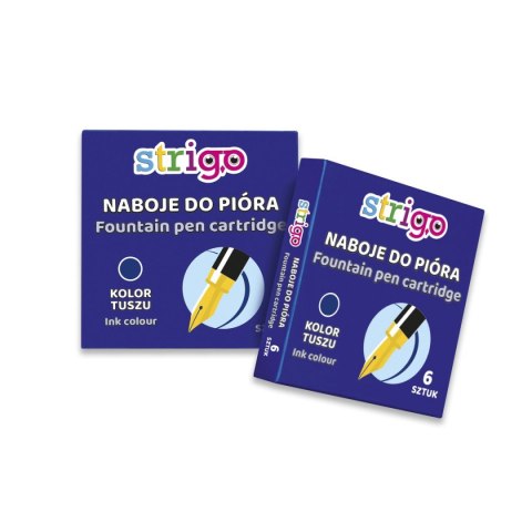 Strigo Naboje zwykły Strigo do piór wiecznych 6szt (SSC141) Strigo Naboje zwykły Strigo do piór wiecznych 6szt (SSC141)