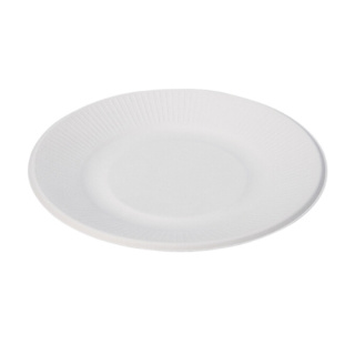 Talerz z trzciny cukrowej żebrowany 184 mm / 50 sztuk