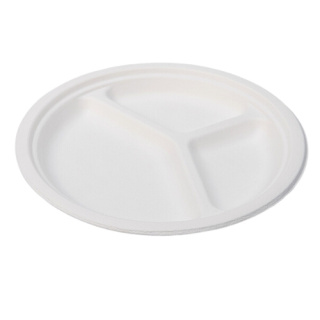 Talerze z trzciny cukrowej 3-częściowe 261x 26 mm / 50 sztuk