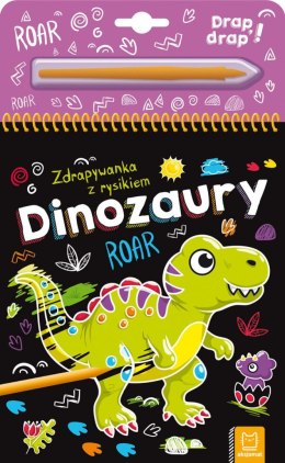 Aksjomat Książeczka edukacyjna Aksjomat Dinozaury. Zdrapywanka z rysikiem