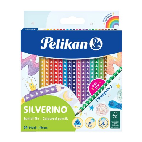 Pelikan Kredki ołówkowe Pelikan Silverino 700665 24 kol. (100401598)