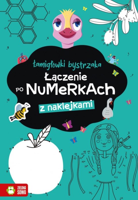 Zielona Sowa Książeczka edukacyjna Zielona Sowa Łamigłówki bystrzaka Łączenie po numerkach