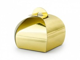 Partydeco Pudełko na prezent złote (1 op. / 10 szt.) [mm:] 60x60x 55 Partydeco (PUDP23-019M)