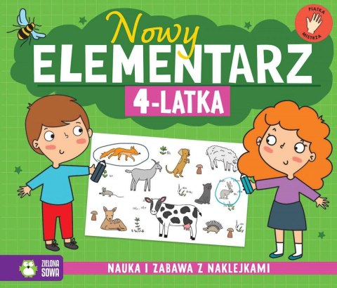 Zielona Sowa Książeczka edukacyjna Zielona Sowa Nowy elementarz 4-latka