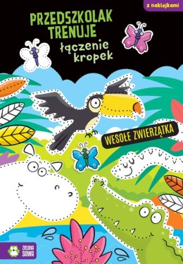 Zielona Sowa Książeczka edukacyjna Zielona Sowa Przedszkolak trenuje łączenie kropek. Wesołe zwierzątka