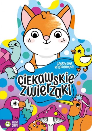 Zielona Sowa Książeczka edukacyjna Zielona Sowa Zakręcone kolorowanie. Ciekawskie zwierzaki