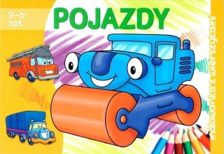 Literka Książeczka edukacyjna Literka pojazdy - malowanka z wierszykami