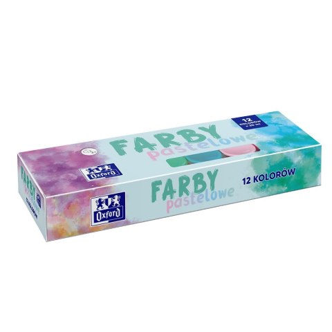 Oxford Farby plakatowe Oxford pastelowe kolor: mix 20ml 12 kolor. (400175578)