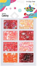 Titanum Cekiny Titanum Craft-Fun Series 8 kolorów mix 2,5g (3G8P 160164)