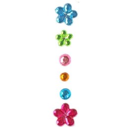 Titanum Kryształki Titanum Craft-Fun Series samoprzylepne kwiaty, kropki mix