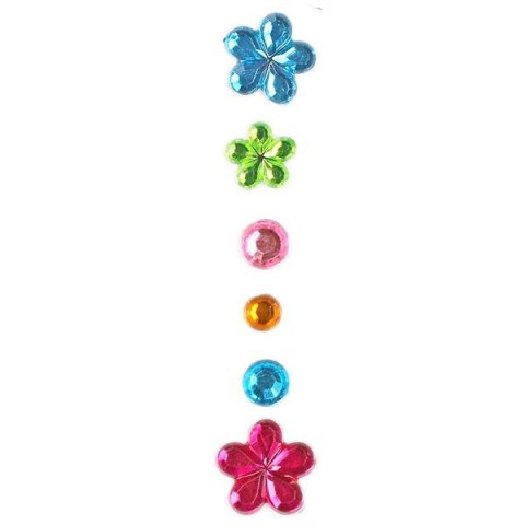 Titanum Kryształki Titanum Craft-Fun Series samoprzylepne kwiaty, kropki mix