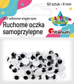 Titanum Oczy samoprzylepne Titanum Craft-Fun Series ruchome 8mm