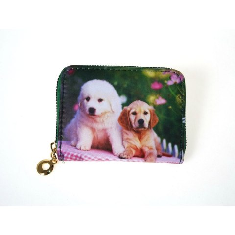 Adar Portfel zapinany na zamek, 10x6cm, pieski mix Adar (556454)