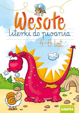 Literka Książeczka edukacyjna Literka WESOŁE LITERKI DO PISANIA 4-6 LAT