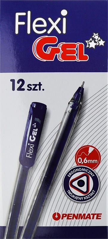 Penmate Długopis Penmate FLEXI GEL żelowy niebieski czerwony 0,6mm (TT8500)