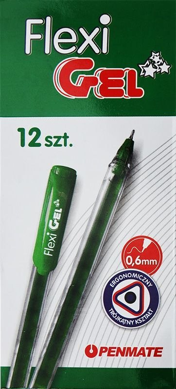 Penmate Długopis Penmate FLEXI GEL żelowy zielony zielony 0,6mm (TT8503)