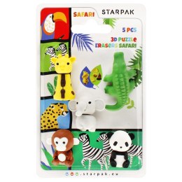 Starpak Gumka do mazania Safari 5 szt Starpak (505318)